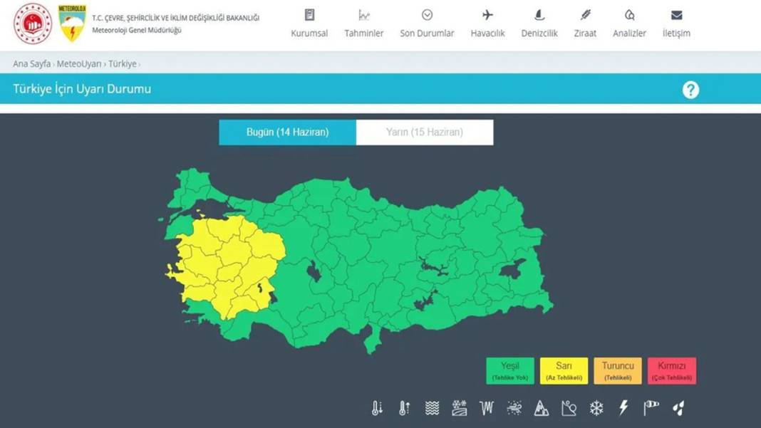 13 il için sarı kodlu uyarı! Meteoroloji'den İstanbul ve Ankara dahil birçok il için sağanak alarmı 1